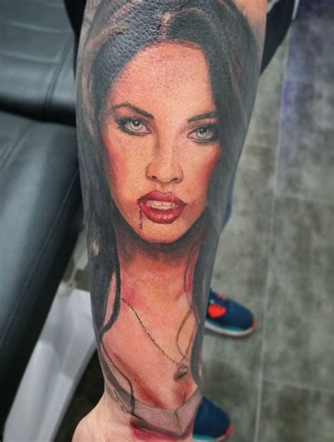 Megan Fox portrait tattoo #meganfox | Megan fox tattoo, Body art ...