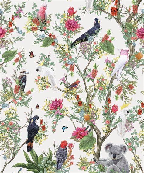 An Australian themed design inspired by chinoiserie style often ...