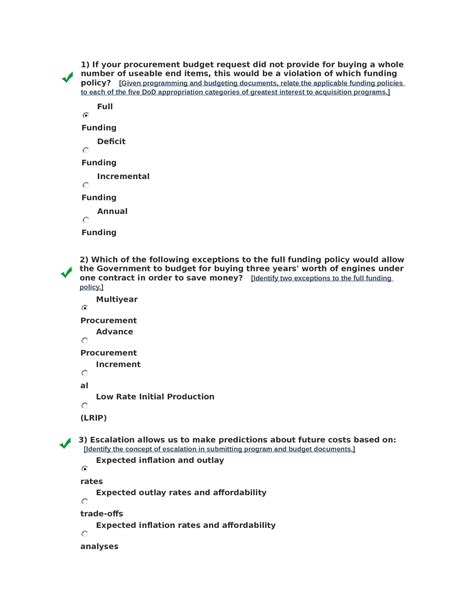 Solution Acq Module Part Test Questions And Answers Defense