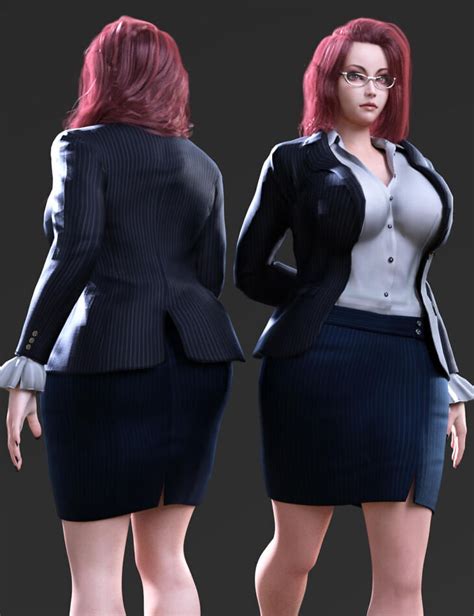 Business Suit And Lingerie For Genesis And Female Render State