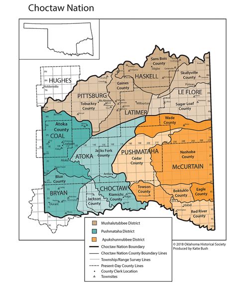 Choctaw Nation County Map