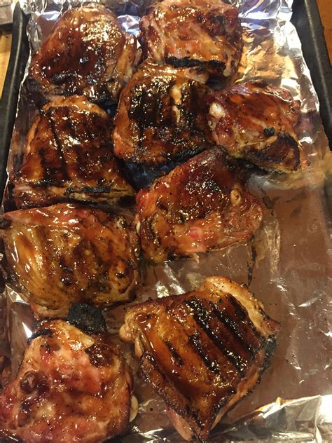 Reverse sear chicken thighs. Firsts time my daughter “helped”. She said