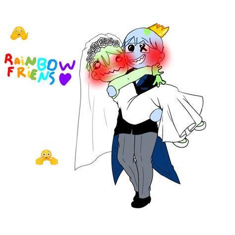 blue x green 😳👉👈 😳 rainbow friends🌈🌈 - ibisPaint