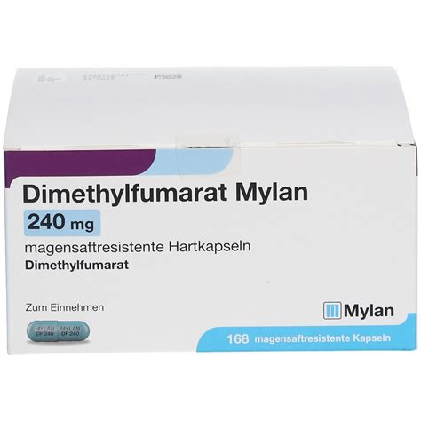 DIMETHYLFUMARAT Mylan 240 mg magensaftr.Hartkaps. 168 St - shop ...
