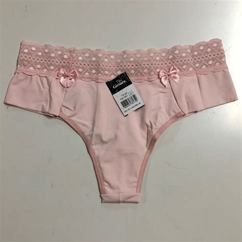 Kit c 3 Calcinha Fio Duplo Cós em Renda Gimara Galé Lingerie Calcinhas sutiãs cuecas