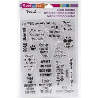 Stampendous Perfectly Clear Stamps Inx In Pkg Wild Sayings Bed Bath