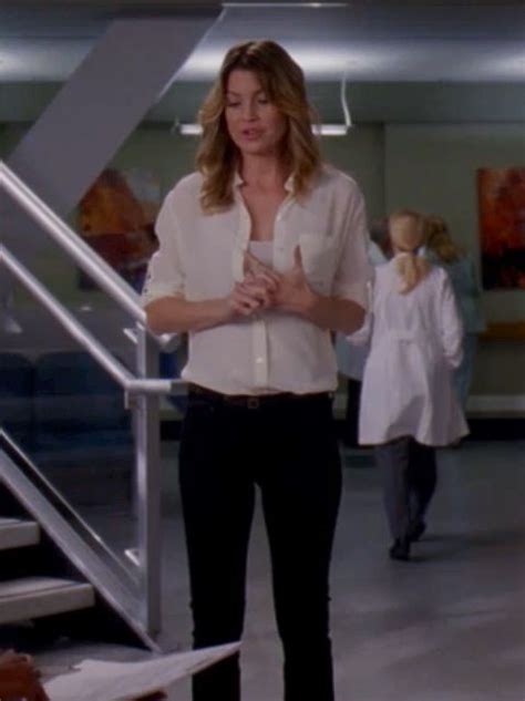 Meredith Grey S Adorable Outfit On Grey S Anatomy Season Eight Episode One Grey S Anatomy