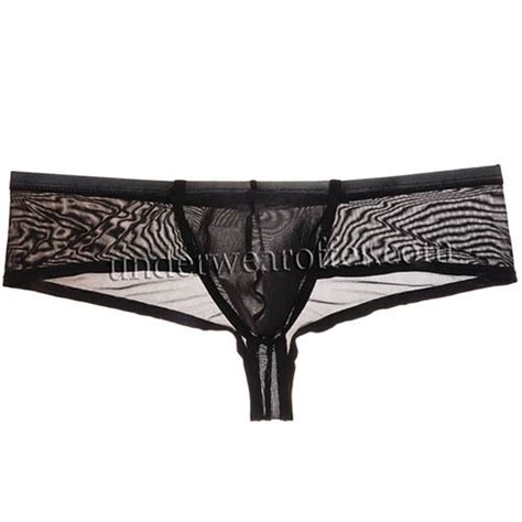 Sexy See Through Brazilian Bikini Men S Underwear Contour Thong Pouch Hipster Boxer Mu N