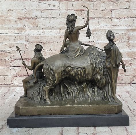 Art Deco Bronze Ancient Roman Semi Nude Girl With King Statue Figurine Figure Picclick Uk