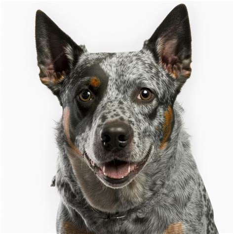 Premium Photo | Ravishing realistic australian blue heeler portrait in