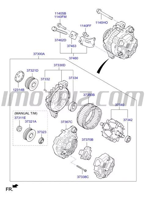 Rectificador Alternador Varios Va Marca Hyundai Genuine Parts