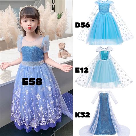 Jual Fairyland Dress Kostum Elsa Frozen Gaun Rok Dress Pesta Ulang