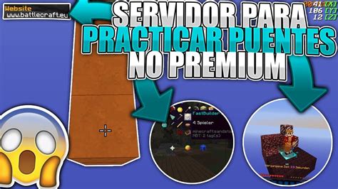 SERVER DE MINECRAFT PARA PRACTICAR PUENTES NO PREMIUM Breezily Bridge