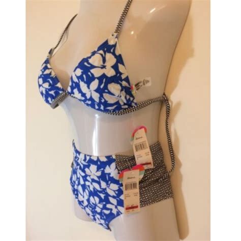 Raisins Swim Raisins Womens Bikini Swimsuit Blue Floral Poshmark