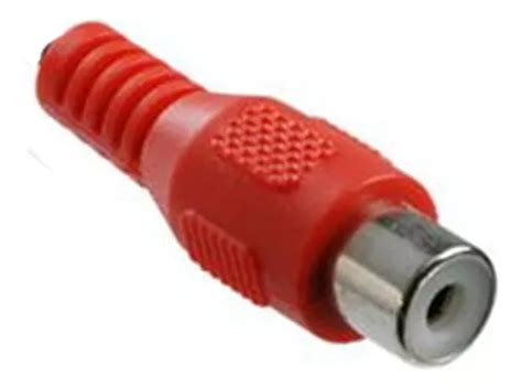 Conector Rca Jack Prol Rojo