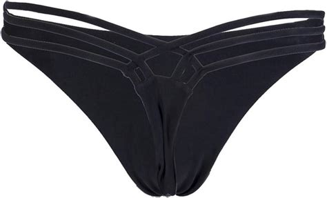 Shujin Damen Sommer Brazilian Sexy Bikinislip Mit Schn Rung Bikini Unterhose String T Back Baden