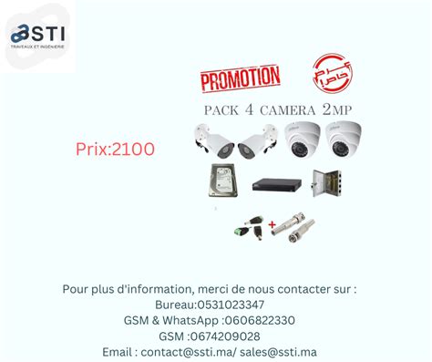 Pack Cam Ras Surveillance Non Class Au Maroc Mouhim Ma