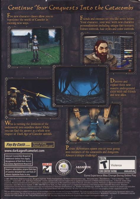 Dark Age Of Camelot Catacombs 2004 Windows Box Cover Art MobyGames