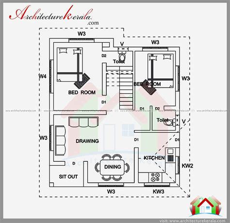 400 Sq Ft House Plans 2 Bedrooms Bungalow Style House Plan 2 Beds 2