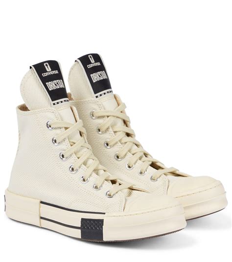 Rick Owens Rubber X Converse Drkstar Chuck 70 High Top Sneakers In White Natural Lyst Australia