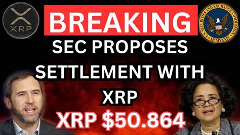 Xrp Update The Sec Just Proposes A Settlement With Xrp Xrp Is