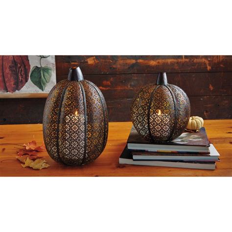 Pumpkin Filigree Lantern By Tag Halloween Deco Scary Halloween Decorations Lanterns