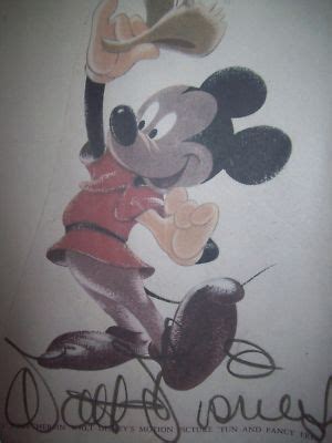 WALT DISNEY MICKEY MOUSE AUTOGRAPH PRINT | #167170252