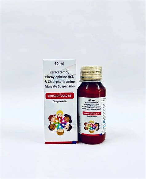 Phenylephrine Chlorpheniramine Maleate Paracetamol Syrup Wholesalers