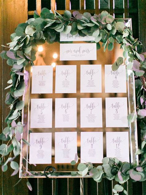 Mirror Seating Chart For Wedding Ponasa