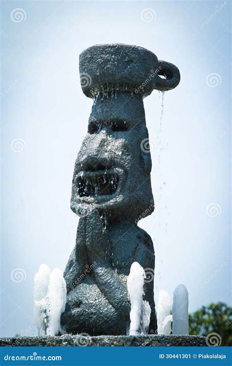 Replica Moai Stock Image - Image: 30441301