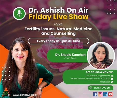 Dr Ashish Paul On Linkedin Dr Ashish On Air Friday Live Show Join Us