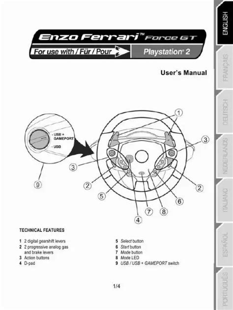 Notice THRUSTMASTER ENZO FERRARI FORCE GT - joystick Trouver une ...