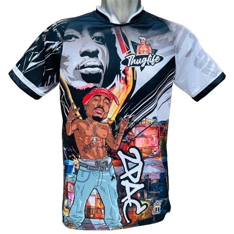 Camisa Camiseta De Quebrada Tupac Peita Two 2 Pac Hip Hop Rap Rapper