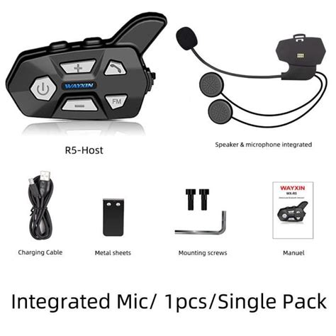 Rumocovo Intercom Moto Appareil De Communication Kit Mains Libres