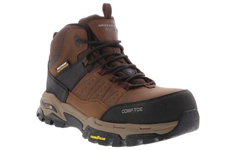 Skechers Arch Fit Tarver Men’s Comp Toe Work Boot Brown