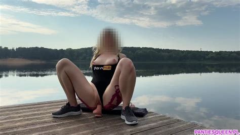 Rough Dildo Riding Outdoors Pornhub