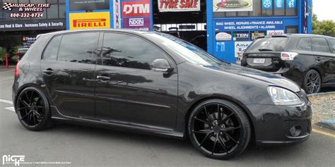 Volkswagen Gti Niche Misano M Wheels Satin Black