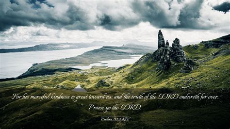 Psalms 117:2 KJV Desktop Wallpaper - For his merciful kindness is great ...