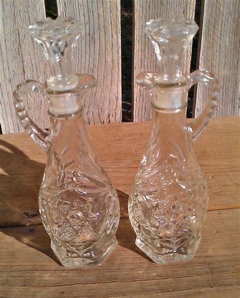 Pair Of Vintage Oil And Vinegar Cruets By Poshnoshpantry On Etsy 9 99 Etsy Vinegar Cruet