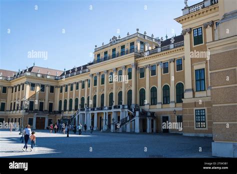 Main entrance Schönbrunn Palace and Gardens 18th century Baroque