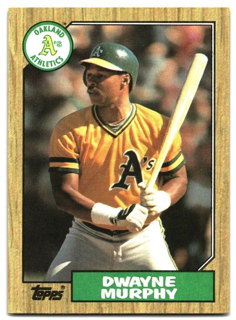 Topps Dwayne Murphy Oakland Athletics Ebay