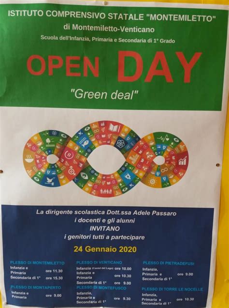 Montemiletto Venerdi 24 Gennaio Open Day Presso LIstituto Comprensivo