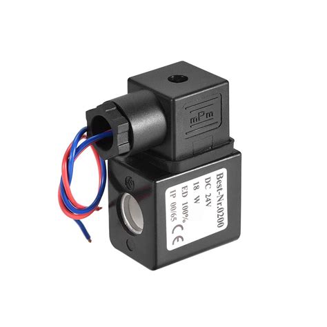 Buy Uxcell Dc24v 18w Electric Solenoid Air Valve Coil Wiring Online At Desertcartindia