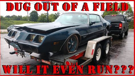 First Start Attempt In 20 YEARS Barn Find Firebird Found In A