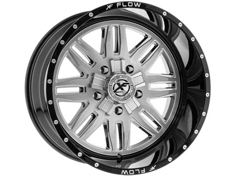 XF Flow Offroad Brushed Black XFX 303 Wheels Rugged Ridge