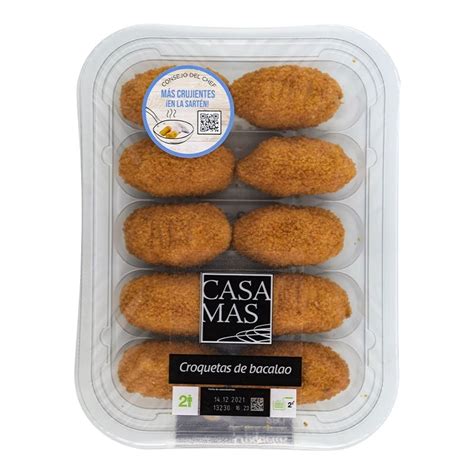 Croquetas De Bacalao Casa Mas 10 Ud 280 G