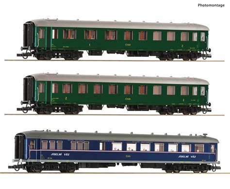 Roco 6200036 CSD 3 Tlg Set 1 Schnellzugwagen Ep 3 4 Menzels