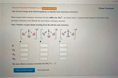 Solved Use formal charge and electronegativity to identify | Chegg.com