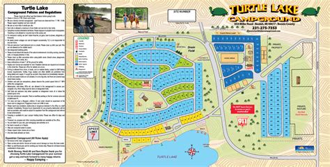 Campground Map | Turtle Lake Camp Map | Camping in Michigan