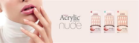 Amazon Kiss Salon Acrylic Nude French Nails Graceful Count Beauty Personal Care